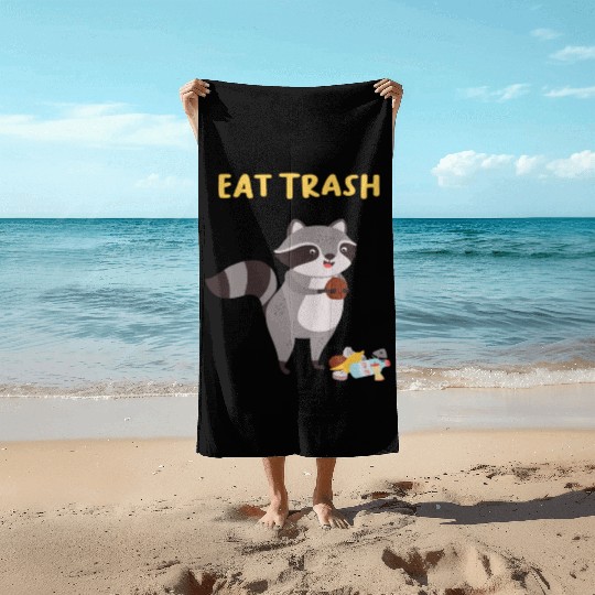 Eat Trash Raccoon Children Beach Towels