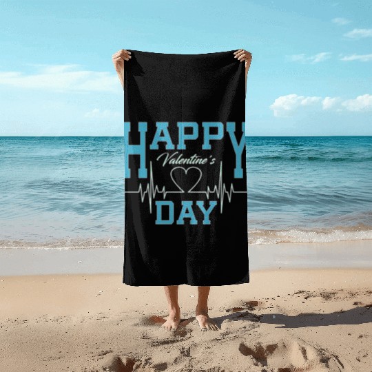 creative valentines day gifts for boyfriend Beach Towels