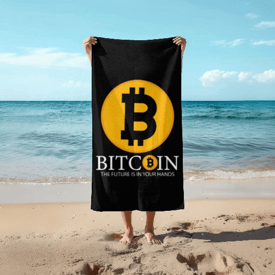 Bitcoin Cryptocurrency Bitcoin BTC Beach Towels