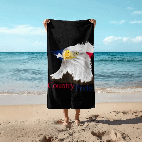 Texas Eagle Beach Towels