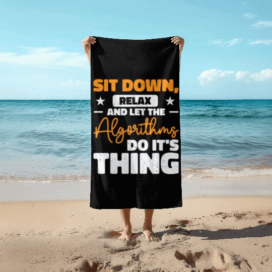 Computer Algorithm Programmer Artificial Beach Towels