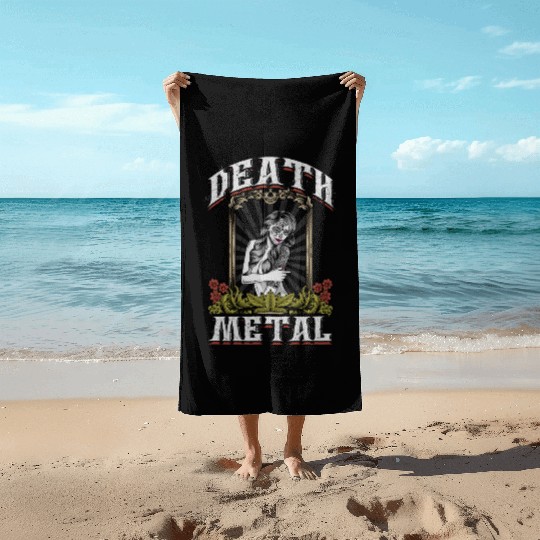 Goth Rock Satan Festivals Death Metal Beach Towels