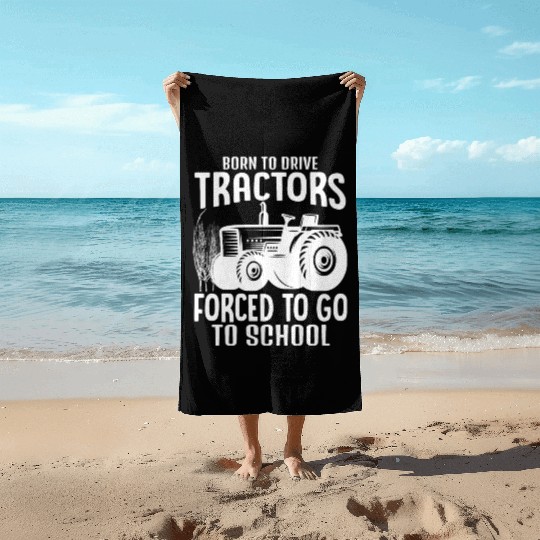 Farmer Farmer Tractor Tractor Farm Beach Towels