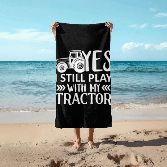 Farmer Farmer Tractor Tractor Farm Beach Towels