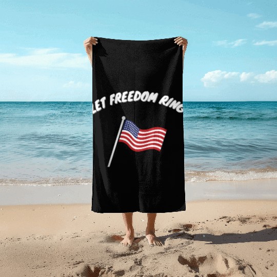 Let Freedom Ring Martin Luther King Day Human Righ Beach Towels