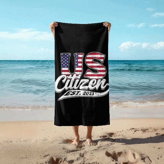 US Immigrant Indigenous USA Immigrants america Beach Towels