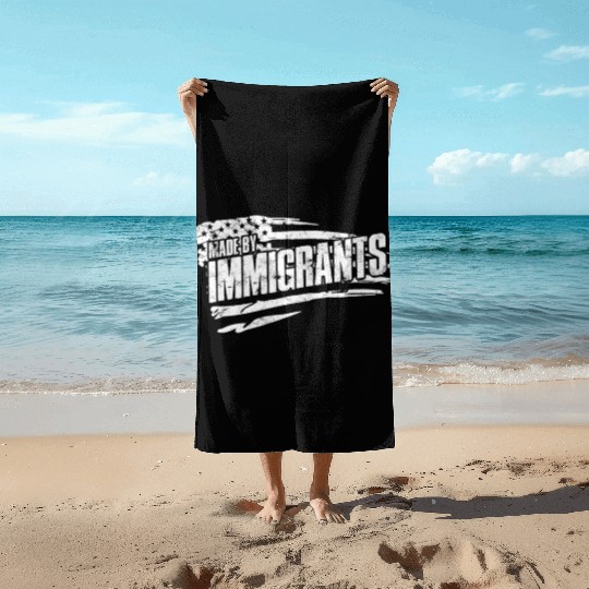US Immigrant Indigenous USA Immigrants america Beach Towels