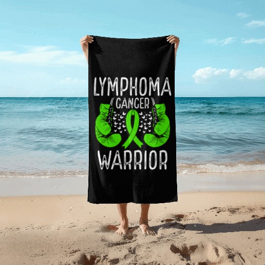 Lymphoma Cancer Warrior Awareness Ribbon Gloves Beach Towels