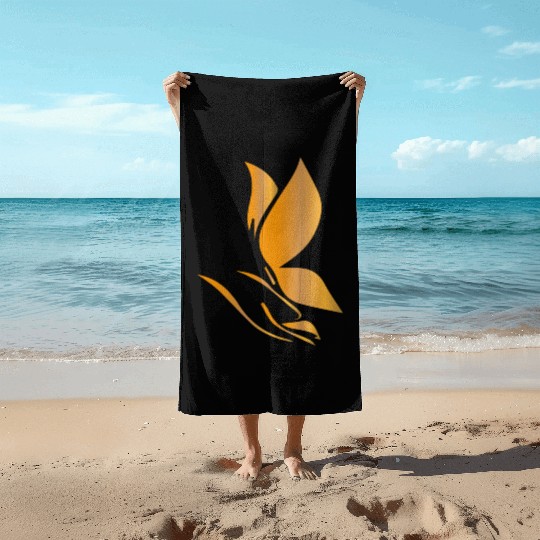beauty logo Beach Towels