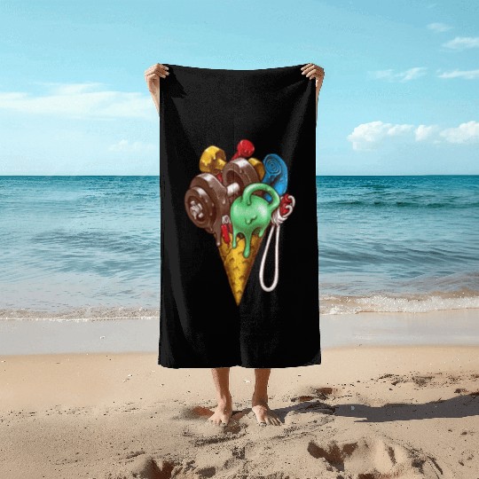 Gym Ice Cream Workout Beach Towels