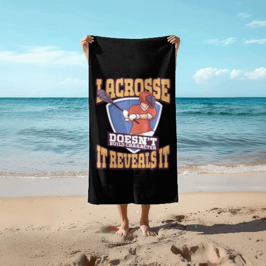 Lacrosse Player Lacrosse Coach Lax Player Sports Beach Towels