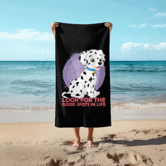 Dalmatian Look For Goods Spots In Life Beach Towels
