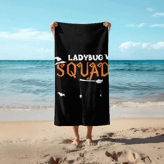 Ladybug Squad - Halloween Beach Towels