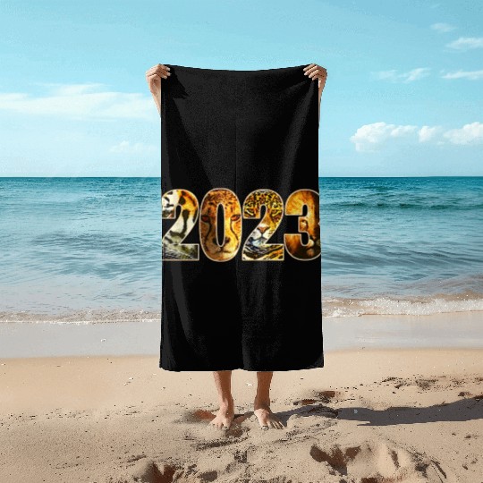 2023 WILD CAT DESIGN TIGER, CHEETAH, JAGUAR, LION Beach Towels