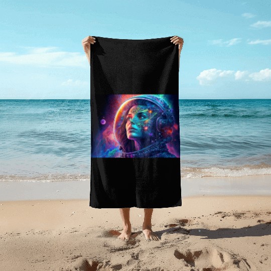 Psychedelic Astronauts 2 Beach Towels