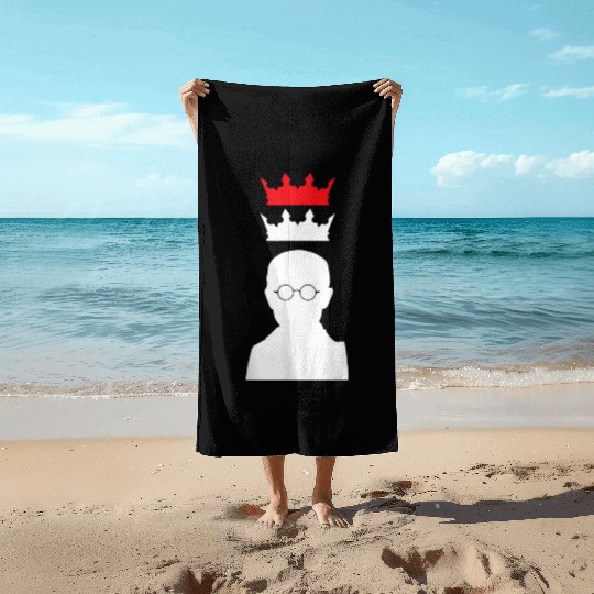 St Maximilian Kolbe Two Crowns Catholic Saint Gift Beach Towels
