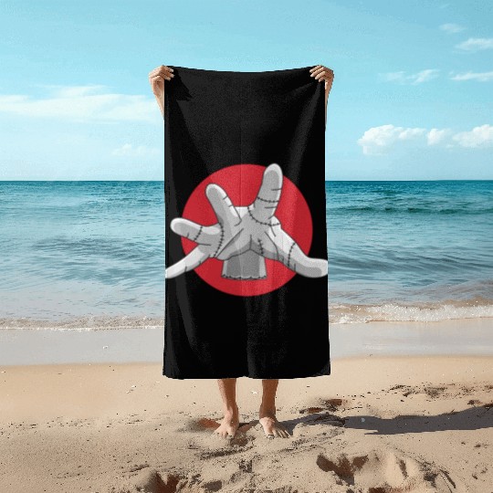 Thing Wednesday Wednesday Addams Enid TV Show Beach Towels
