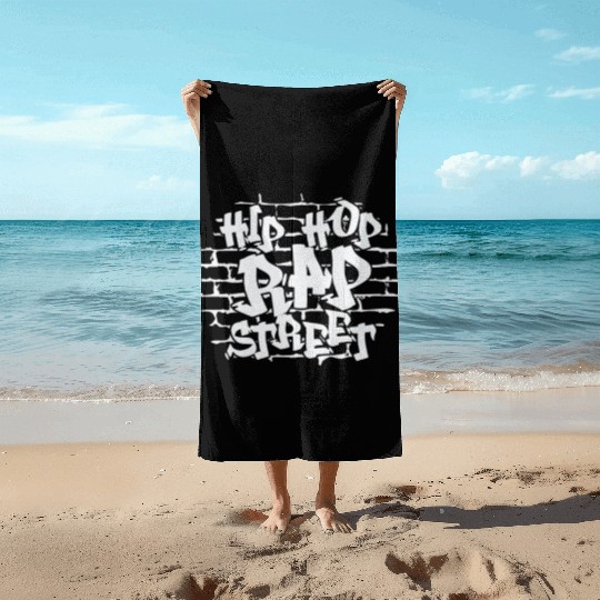 Hip Hop Rap Street Direction Rap Beach Towels