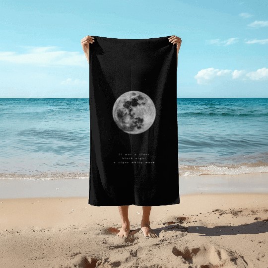 Rap Hip Hop 90s Old School Lyrics Beach Towels Moon RnB