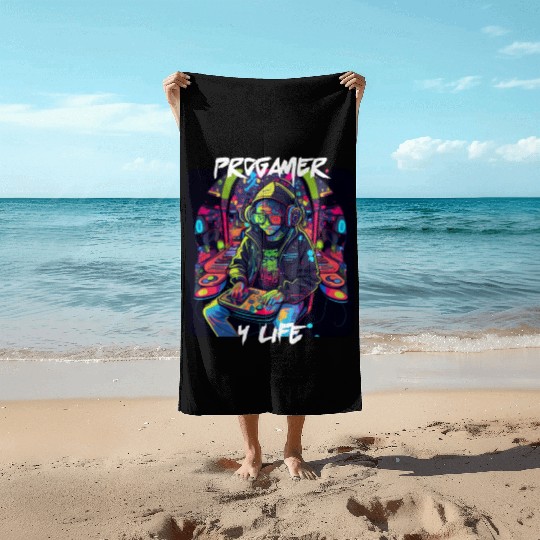 Programmer 4 Life 1 Beach Towels