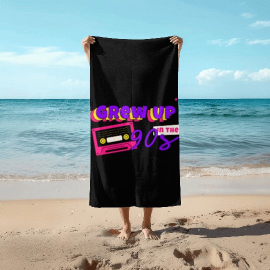Grew up in the 90s - Nostalgia Beach Towels