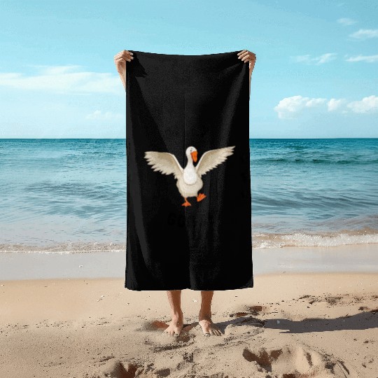 silly goose Beach Towels
