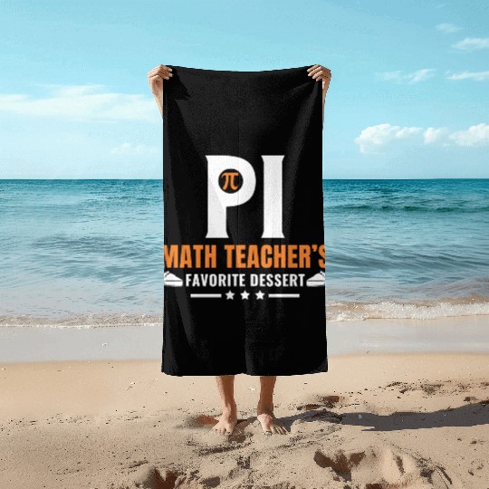 Funny Pi Day Beach Towels Math Teacher Beach Towels for Pi Day 314