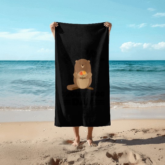 Groundhog Day cute print Beach Towels