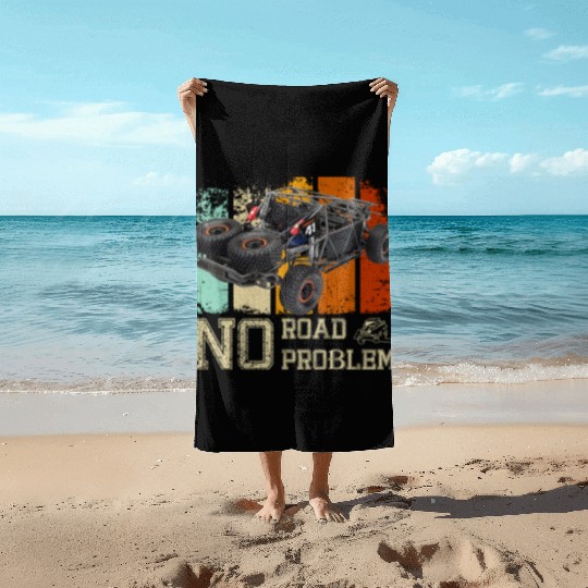 No Road No Problem Traxxas X-MAXX For Driver Gift Beach Towels