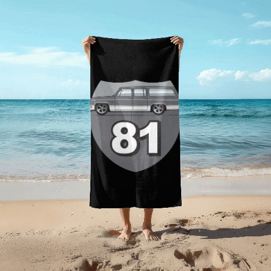 81 Charcoal Beach Towels