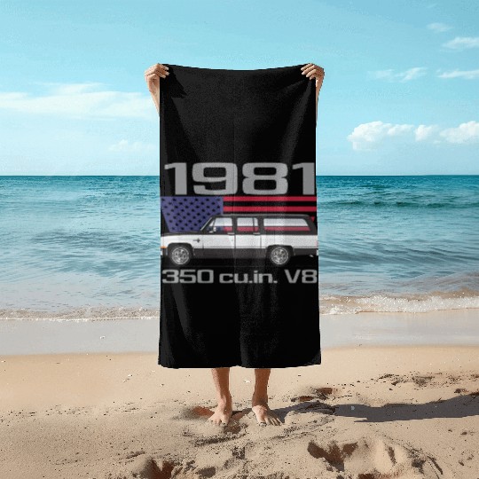 1981 Midnight Black Beach Towels