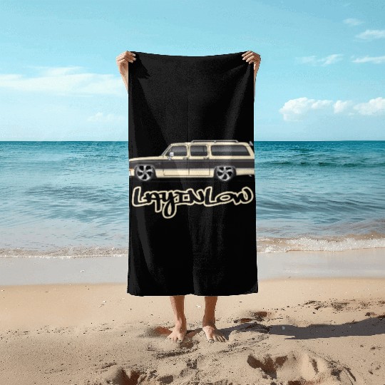 layinlow Santa Fe Tan Beach Towels