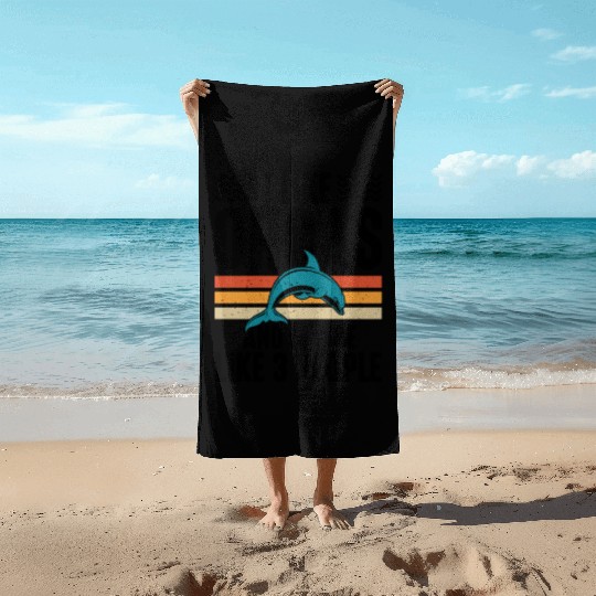 I Like Orcas and Maybe 3 People, Orca Killer Whale Beach Towels