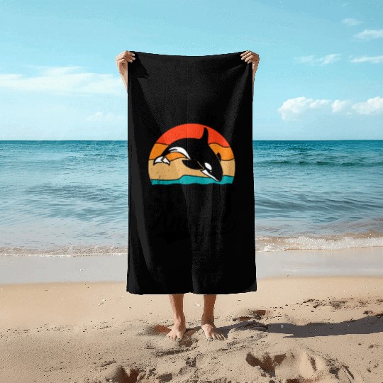 The Orca My Spirit Animal Beach Towels