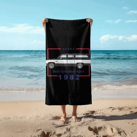 1982 Midnight Black Beach Towels