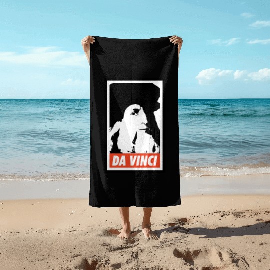Leonardo Da Vinci Beach Towels