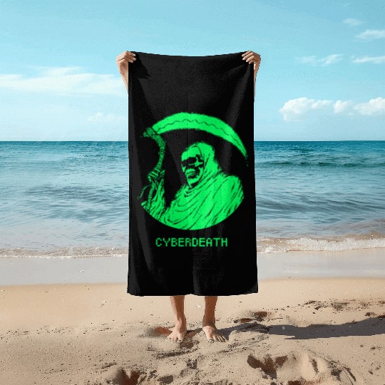 Retro Pixel Reaper Streetwear Beach Towels