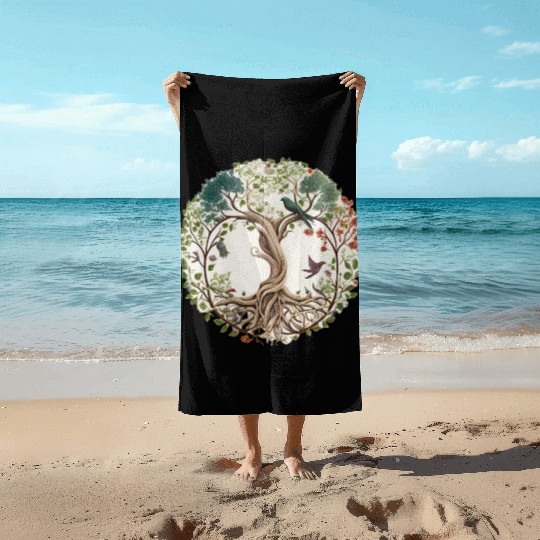Tree of Life Beach Towels