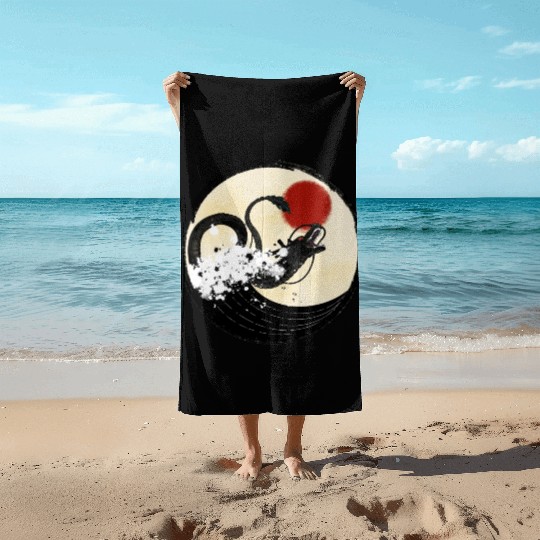 Chinese Dragon Beach Towels
