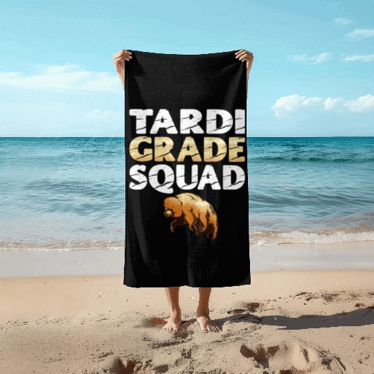 Tardigrade Squad Moss Piglet Science Lover Beach Towels