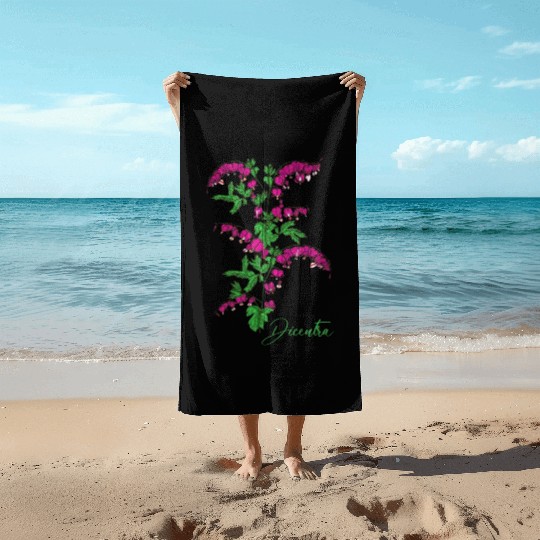 Bleeding heart flower Dicentra Bleeding heart Beach Towels