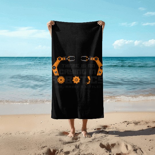 Robot Robotics Engineer Vintage Beach Towels