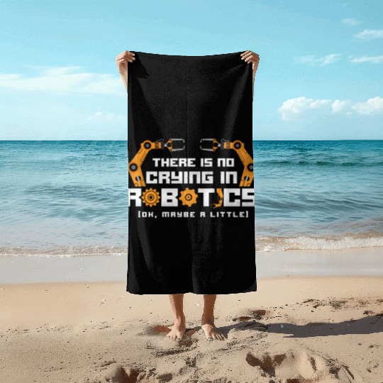 Robot Robotics Engineer Vintage Beach Towels