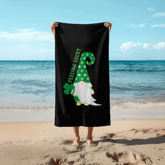 Feeling Lucky Beach Towels