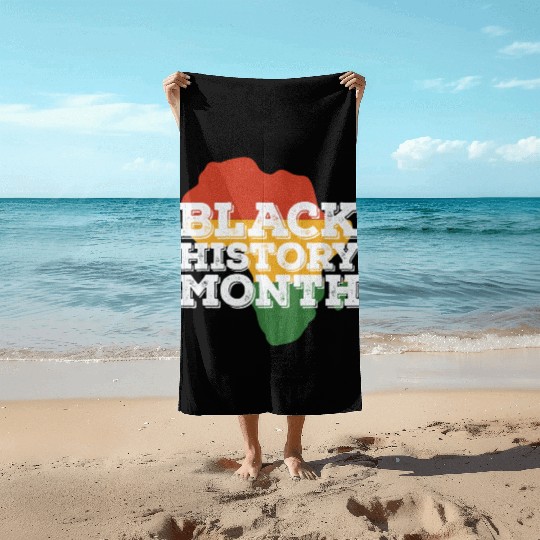 Black History Month Beach Towels