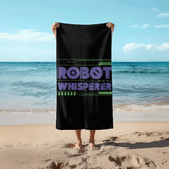 Robot Robotics Engineer Robot Beach Towels