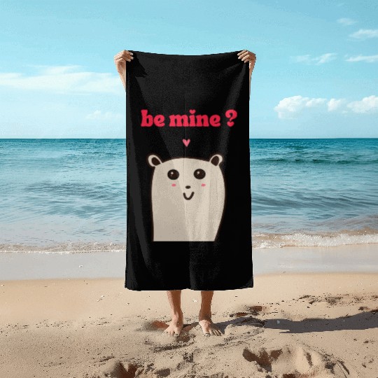 Be Mine Beach Towels, Valentine's Day Beach Towels