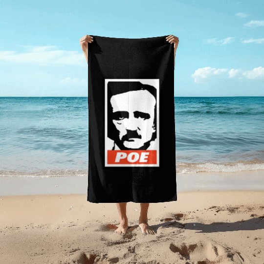 Edgar Allan Poe Beach Towels