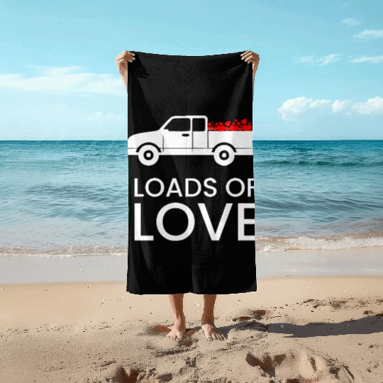 Funny Valentine Day Beach Towels
