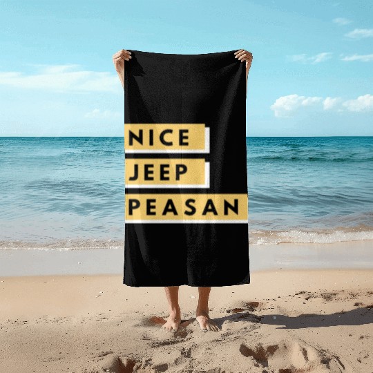 Nice Jeep Peasant Beach Towels